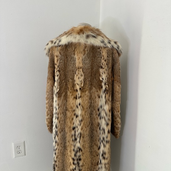 Vintage Genuine Spotted Fur Pierre Cardin Long Coat - Picture 7 of 13
